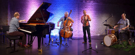 Jan Klare Quartet 2021 im MUG - Collage